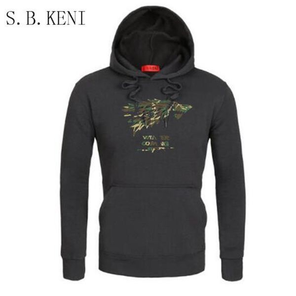 

camouflage design men hoodie funny print harajuku fashion design camouflage wolf logo hoodie casual sweatshirts for, Black