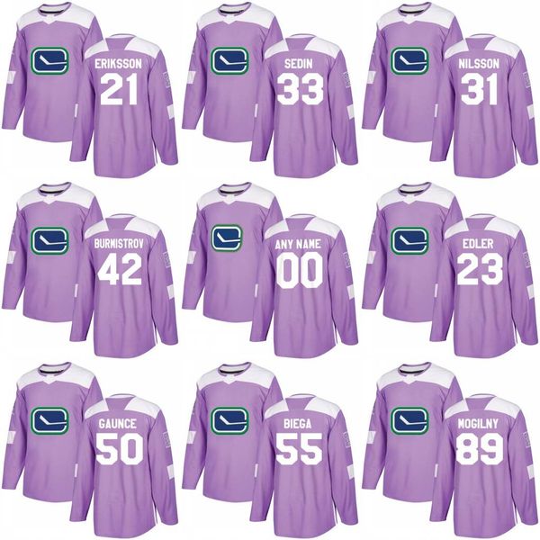 

2018 Fights Cancer Jersey 27 Ben Hutton 5 Derrick Pouliot 51 Troy Stecher 8 Chris Tanev Vancouver Canucks Custom Hockey Jerseys