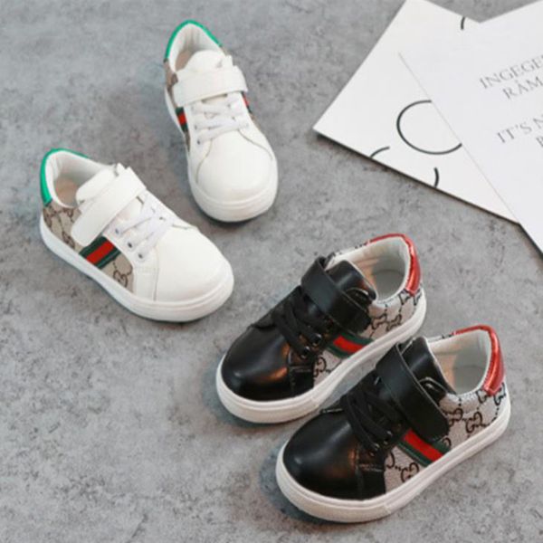 

kids designer shoes spring summer trend fashion children's shoes kids casual style korean stitching pattern shoes for baby boys, Black;red