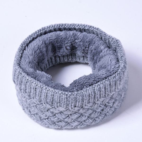 

men women winter knitted neck scarf fleece warmer neck gaiter tube face mask beanie thermal warm versatility aa10072