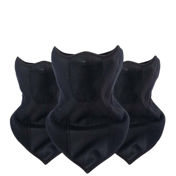 

cycling bike bicycle sport scarf ice fabric riding bike scarves breathable bandanas face mask running headband, Black