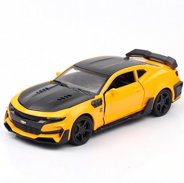 2019 Chevrolet Camaro Sports Car Model 1 32 Scale Alloy Pull Back Car Model Diecast Metal Toy Vehicles Musical Flashing 4 Open Doors Multicolor From