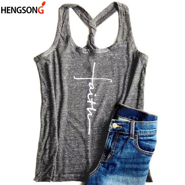 

female harjuku letter print tank women casual cotton tshirt sleeveless large size tank gray color, White