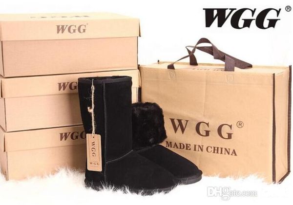 

2016 winter new wgg australia classic snow boots winter knee boots fashion discount ankle boots shoes many colors for woman size 5-13, Black