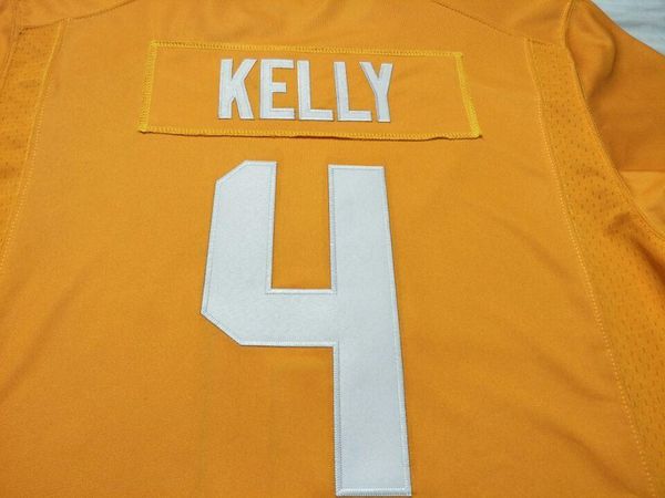 

молодежь #4 джон келли теннесси добровольцев выпускников колледжа джерси s-4xlor пользовательские любое имя или номер джерси, Black;red