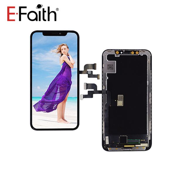 

new upgraded soft amoled lcd for iphone x perfect color face recognition + dhl shipping+ 1 year warranty