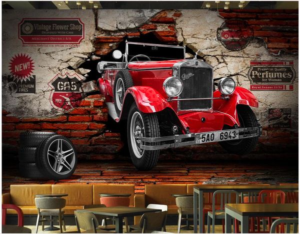 Acheter Photo Personnalisee 3d Fond D Ecran Mural Voiture Ancienne