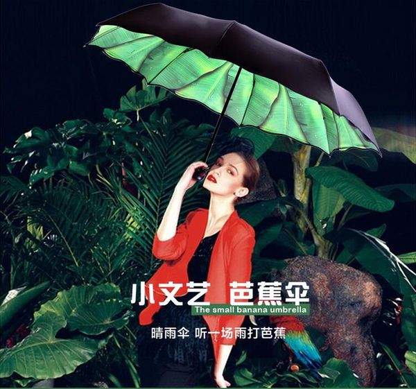 

leaf paen 2016 new branded women fashin sun&rain umbrella personality umbrella uv proof sun protection paraguas marcas de lujo