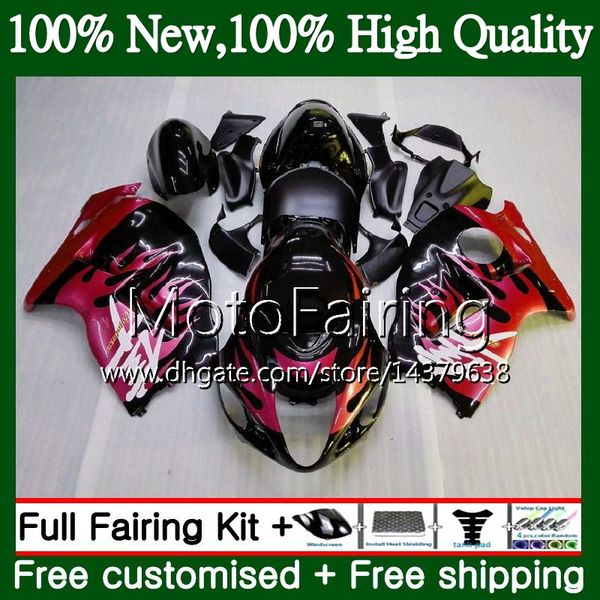 

body for suzuki hayabusa red flames gsxr1300 96 97 98 99 00 01 56mf16 gsxr 1300 gsx r1300 gsxr-1300 02 03 04 05 06 07 fairing bodywork