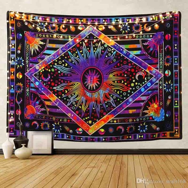 

fashion tree tapestry wall hanging forest with birds bohemian mandala hippie tapestry for bedroom living room yoga mat cover hh7-1171