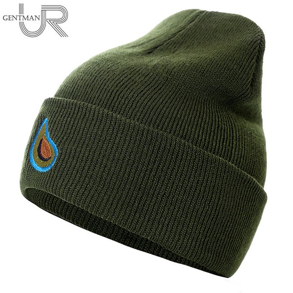 

autumn winter beanie hat avocado embroidery winter hats for women men knitted hats acrylic flexible casual outdoor cap