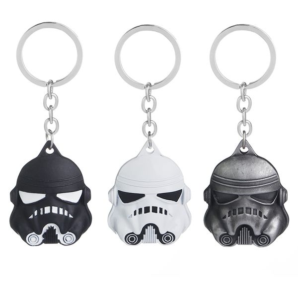 

fashion ethnic mask zinc alloy key chain for mens, Silver