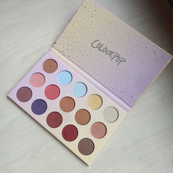 

Высокое качество ColourPop Золотой состояние ума 15 цветов палитры теней для век Glitte матовый мерцание макияж тени для век палитра