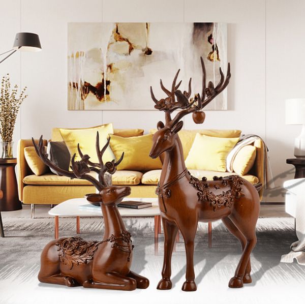 European Deer Resin Crafts Home Decor Resin Craft Ornaments Resin