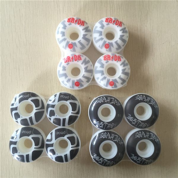 

new 4pcs sweet sktbs pro skateboard wheels rodas 49-54mm skate board wheel parts pu skateboarding wheels rodas de skate