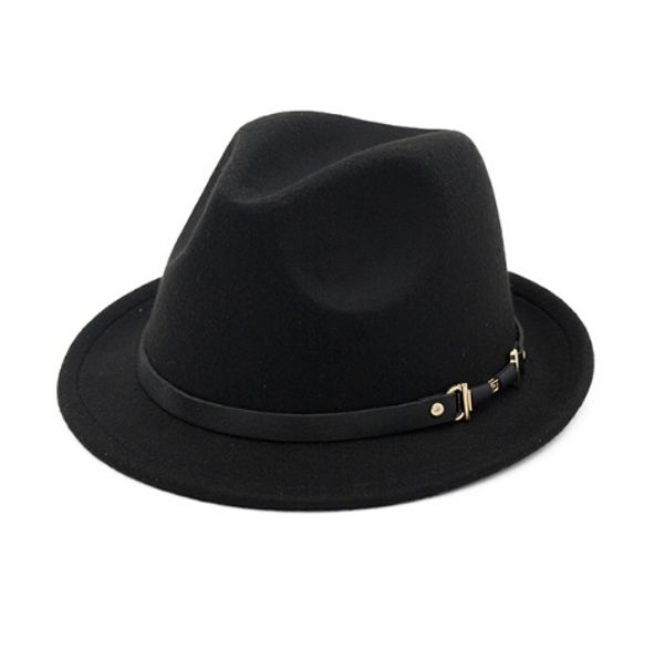 

Fedora Jazz Hat плоские крышки Англия стиль Fedora Hat мужчины старинные шерсть войлок зимняя шапка Панама Cap