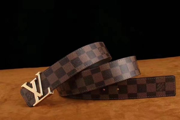 

luxury mens belts jeans casual belts classic monogram and checkerboard design fashion party waist belts male female girdle, Black