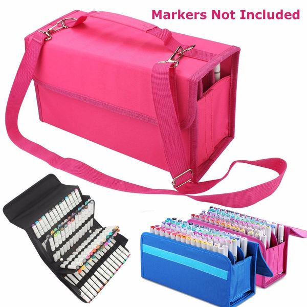 

80 slots marker pen case lipstick carrying bag holder for primascolor marker sketch paint color highlighter