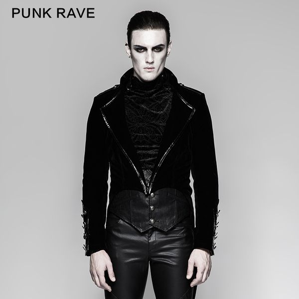 

punk rave men's clothing gothic uniform gorgeous swallow-tail dress jacket semi formal coattail dress design style coat, Black;brown