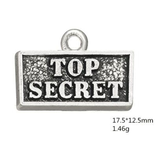 

2021 secret double sides engraved tag charms other customized jewelry, Bronze;silver