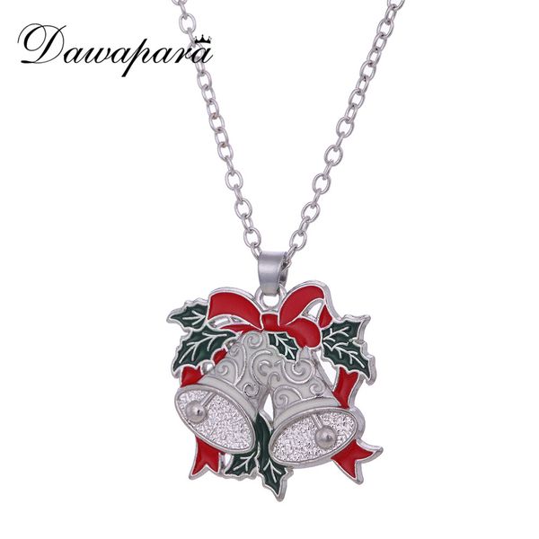 

dawapara santa bell necklace for kids fashion classic christmas necklace for kids christmas gifts ah105461, Silver