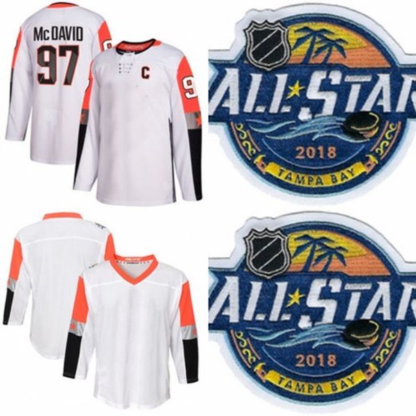 

2018 All-Star Game Hockey 97 Connor McDavid All Star Jersey Pacific Division 88 Brent Burns Jonathan Quick William Karlsson Sean Monahan