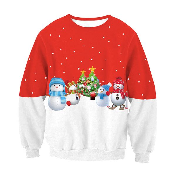 

новая мода с рождеством прохладный толстовка толстовки мужчины женщины 3d печати рождество мультфильм горячий стиль уличная одежда рукав оде, Black