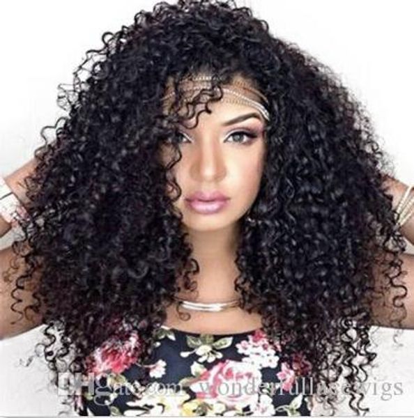 Cheap Synthetic Lace Wigs Synthetic Lace Front Wig Afro Curly Kinky Curly Layered Haircut With Baby Hair Heat Resistant For Black Women Af Red Lace