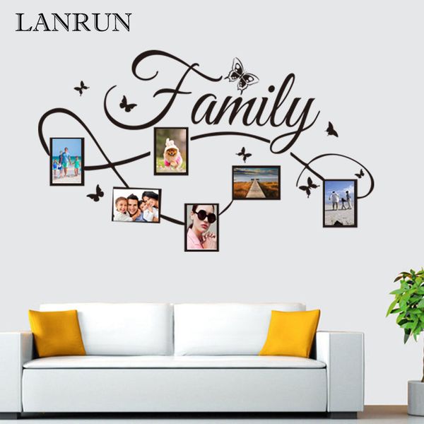 Diy Family Photo Frame Living Room Bedroom Wall Decals Poste Home Decor Lanrun Kw5071 High Quality Wall Sticker Art Decal Wall Decals For Cheap Wall