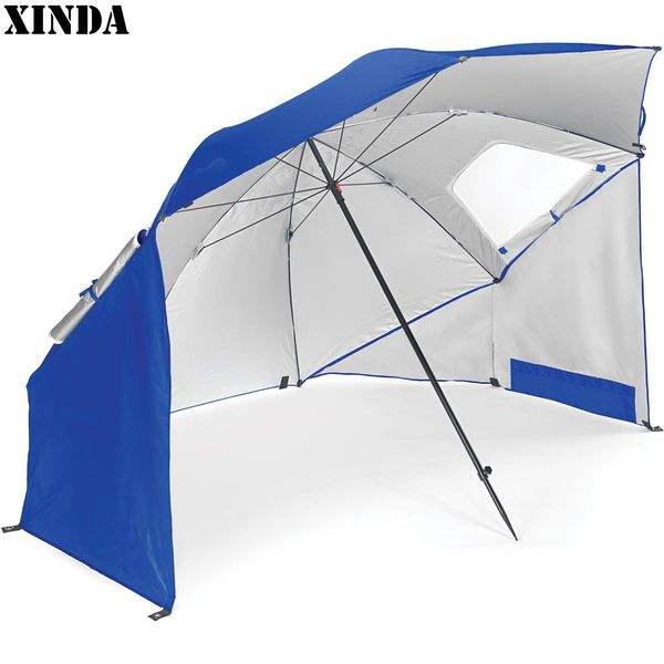 

new outdoor beach large parasol beach umbrella sport portable all weather sun umbrella 127*13*13cm canopy iron & oxford cloth