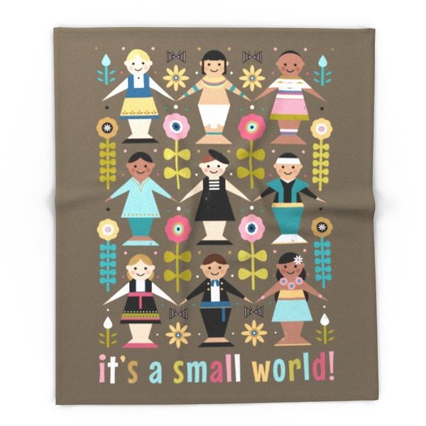 

it's a small world 51" x 60" blanket