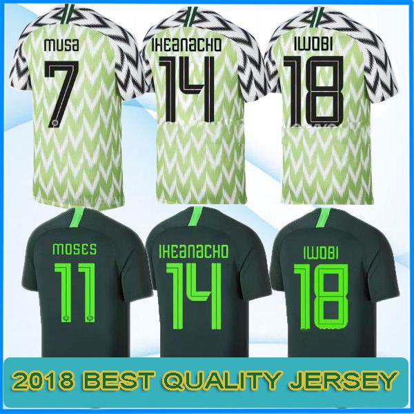 

World cup 2018 iwobi home away men occer jer ey 2018 2019 iheanacho mu a futbol cami a national cami eta hirt kit maillot maglia top