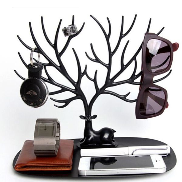 Creative Tree Forma Antler Jóias Cremalheira Deer King Brinco Suporte Europeu Jóias Armazenamento Cremalheira Brincos Brincos Braceletes Exibir Stand