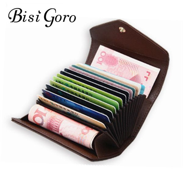 

bisi goro 2018 women holders fashion women wallet munfuctional extendable id holder purse ladies bags 5 colors, Brown;gray