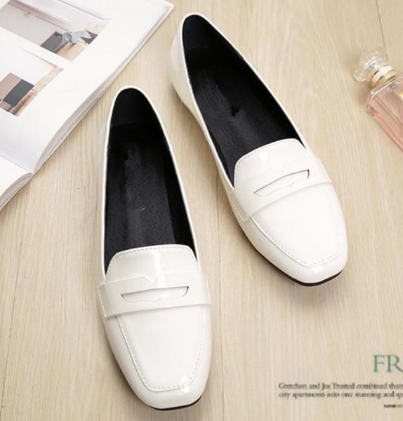 

send 2018 spring flat bottom shallow mouth women single shoes, Black