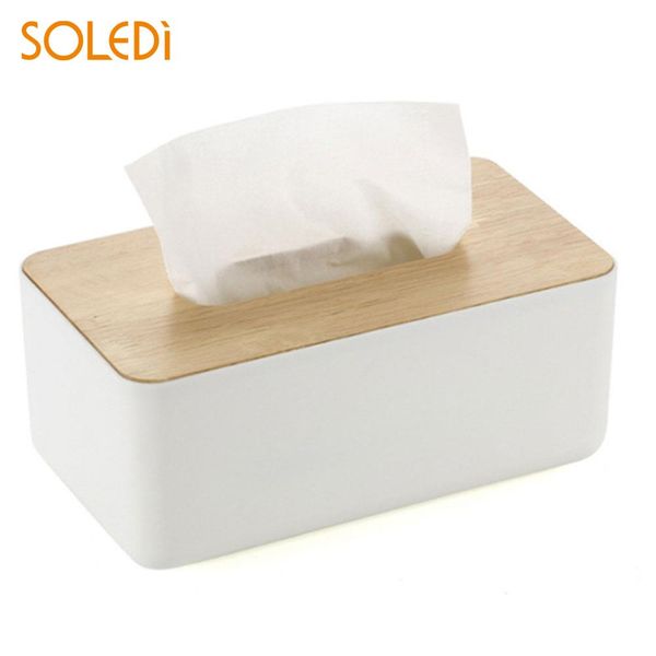 

wood storage basket storage box tissue box multifunctional domestic table space saver