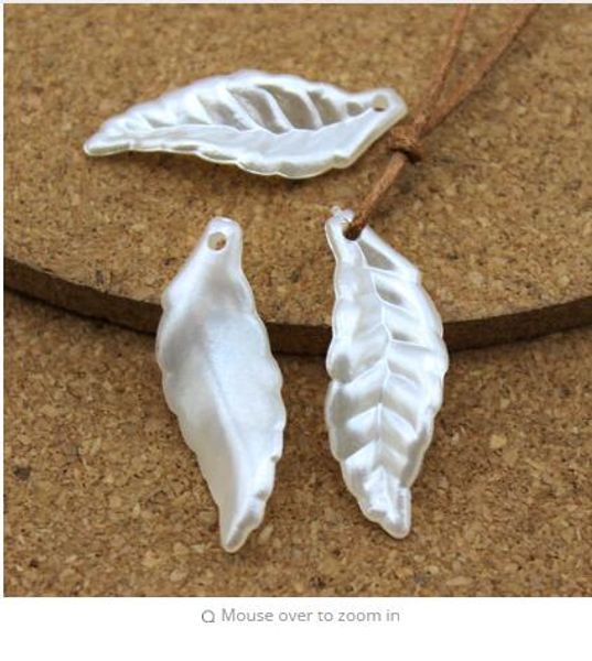 

100pcs/lot 11mm*30mm abs simulated pearls leaf charms sewing material diy jewelry material f1549, Bronze;silver