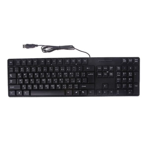 

Арабская/ английская молчком клавиатура водоустойчивая клавиатура офиса для ком
