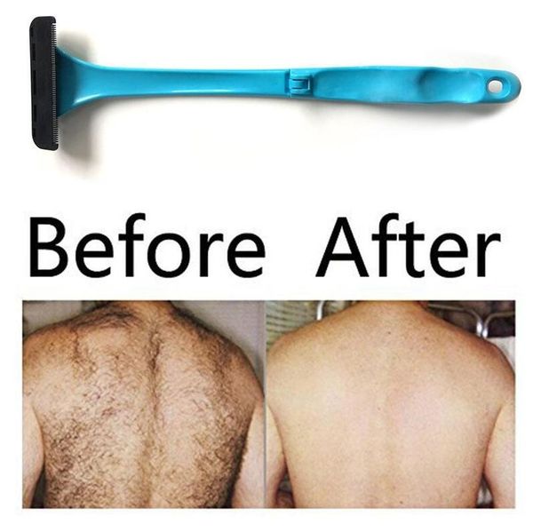 Folded Back Shaver For Men Back Hair Plastic Long Shaving Handle