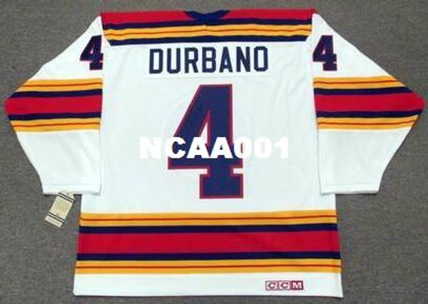 

men #4 steve durbano kansas city scouts 1975 ccm vintage retro home hockey jersey or custom any name or number retro jersey, Black;red