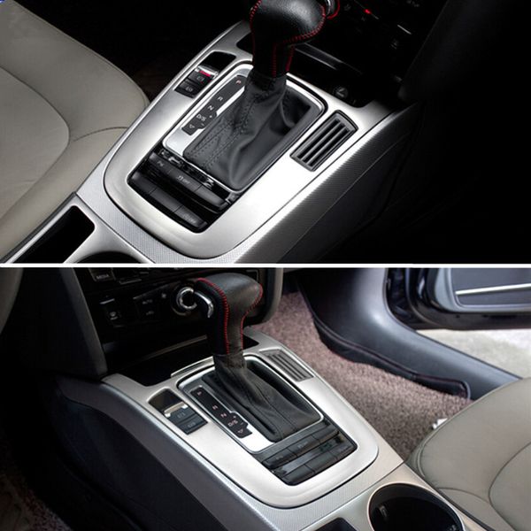 Edelstahl Konsole Armlehne Schalthebel Panel Dekorative Abdeckung Trim Streifen Auto Styling Aufkleber Für Audi A4 B8 13-15