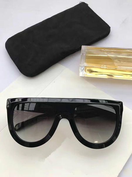 

new luxury women brand designer sunglasses ce41398 audrey goggle sunglasses wrap design model big frame leopard double color frame, White;black