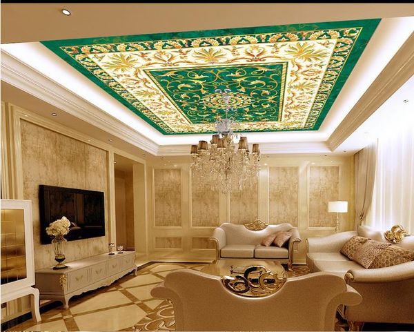 Custom Wall Papers Home Decor Ceiling Living Room Decoration 3d