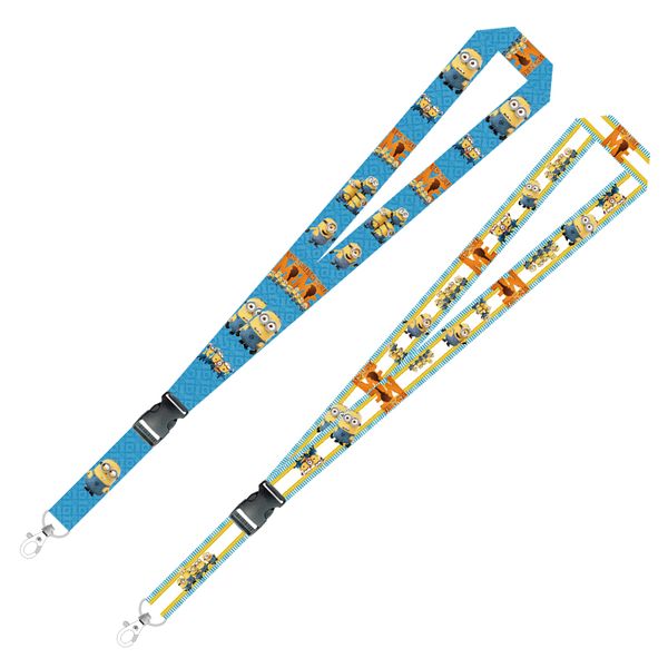 

oem cartoon minions 2018 lanyard necklace chain string neck chain phone id card rope lanyards 55cm