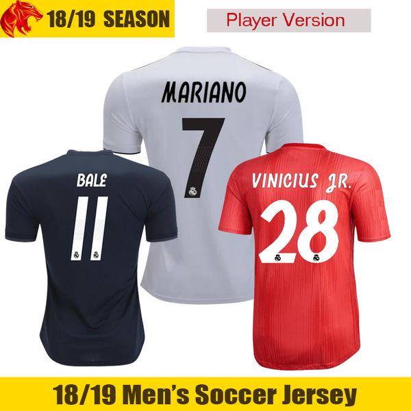 

18 19 Player Version Real Madrid Soccer Jersey 2018 2019 BALE MODRIC MARIANO Soccer Shirt VINICIUS JR. Football Shirt LUCAS V. Jersey