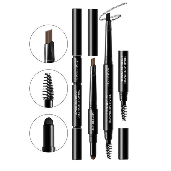 

3 in 1 eyebrow pencil for women waterproof eye brow powder brush makeup kit oa66