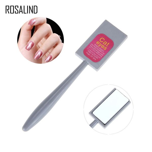 

rosalind 1pc cat eye 3d magnet stick nail art gel nail polish drawing magical manicure tool magnetic stick need uv led lamp, Red;pink