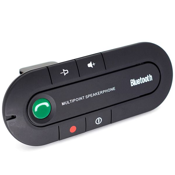 

car bluetooth handskit sun visor fm transmitter 12v 2w mp3 player built-in microphone stereo speaker bluetooth car kit
