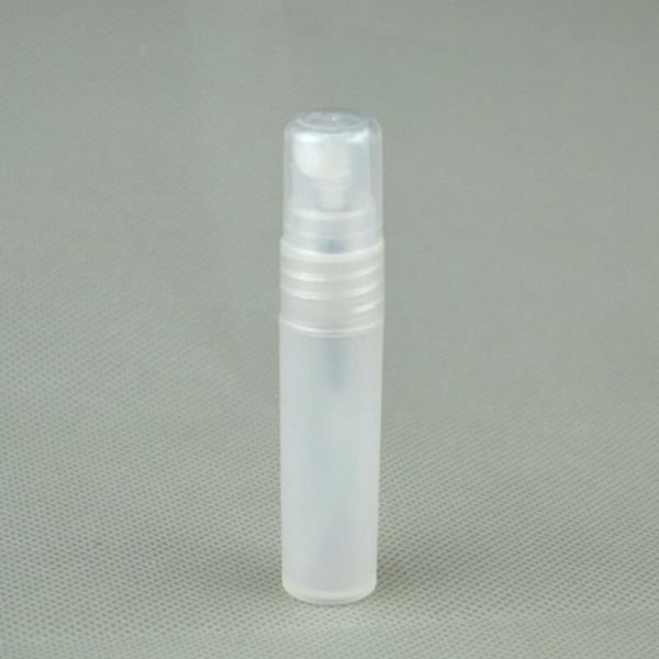 

5ml transparent plastic perfume bottle atomizer empty 5cc mini refillable spiral spray pump container lx2808