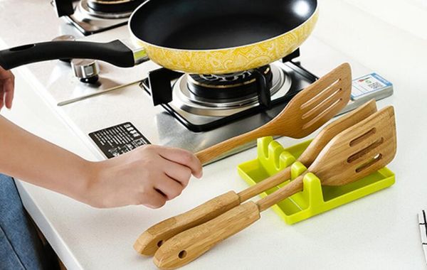 

кухня кулинария инструменты кухня силиконовая ложка отдых посуда шпатель держатель термостойкие